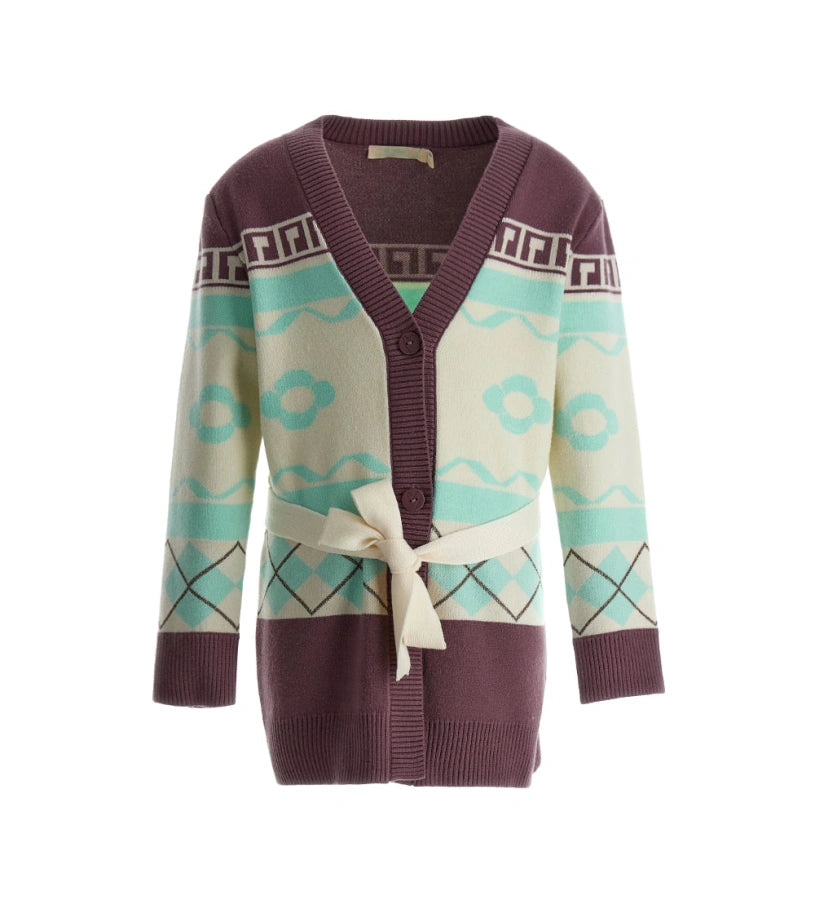 Wool /Kint Cardigan - Glow in the cold