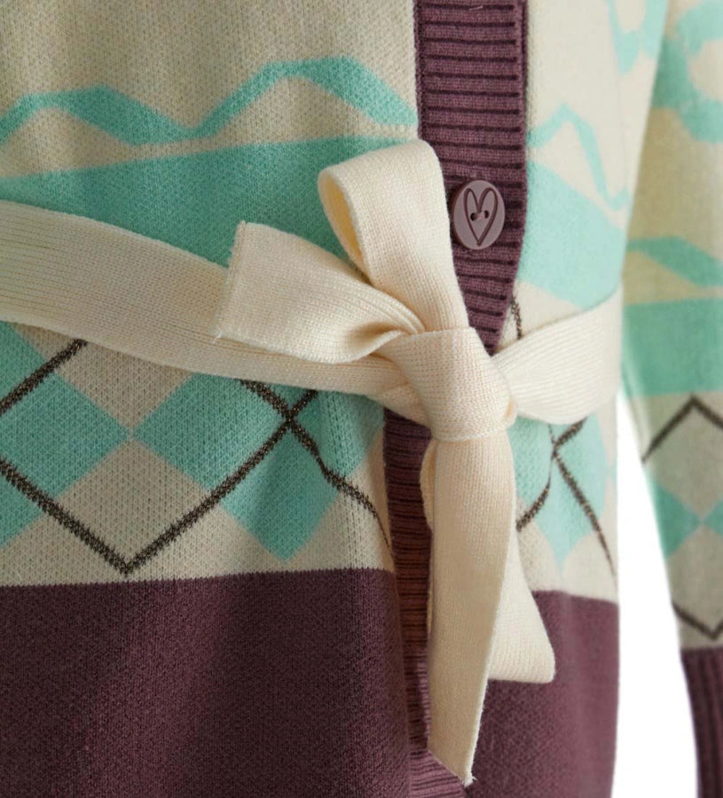 Wool /Kint Cardigan - Glow in the cold