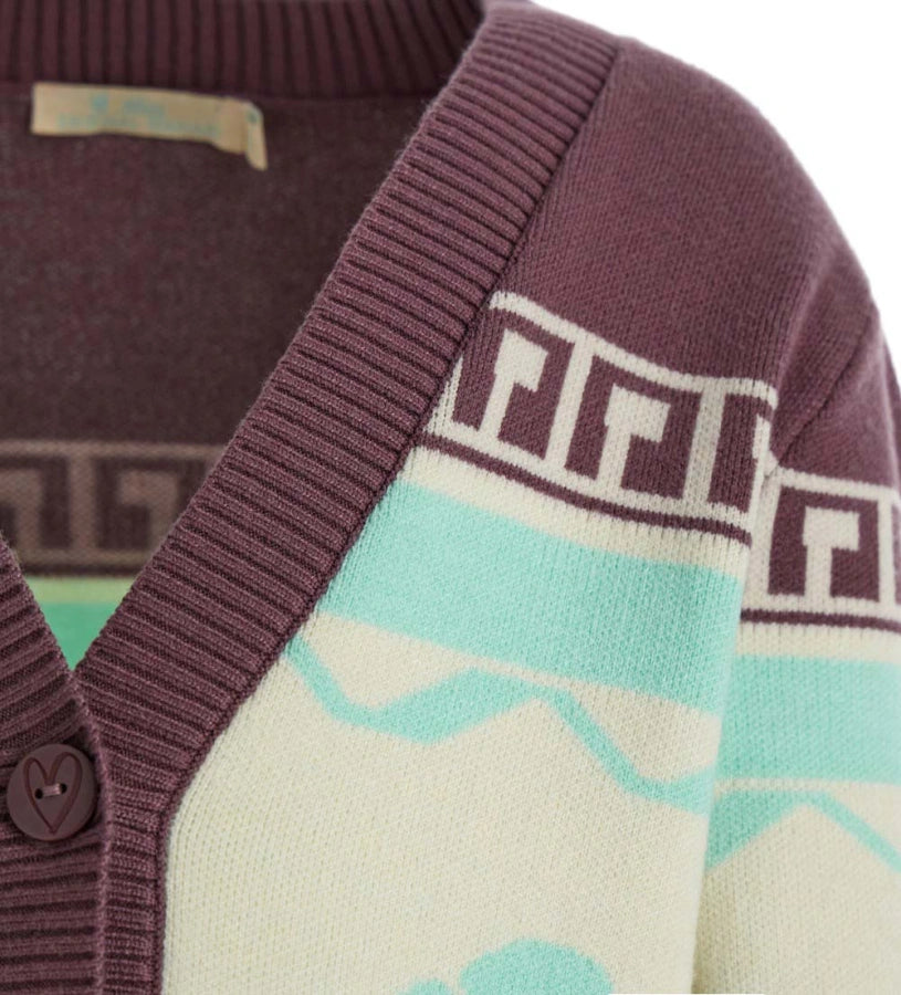 Wool /Kint Cardigan - Glow in the cold