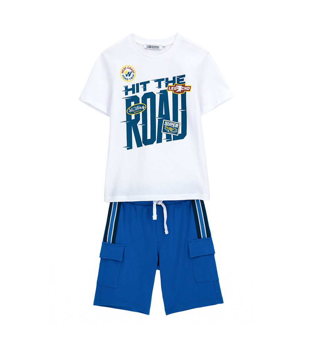 SET G/Collo MM+Pant - Denim Truker